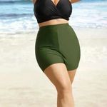 NWT!Army green elastic waist lined swim shorts size 22–24 or 3X Photo 2