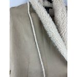 Women’s INC International Concepts Y2K Beige Faux Fur Cardigan Jacket Size XS Photo 2
