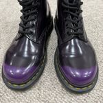 Dr. Martens  1460 Vegan Size 7 Eye Boots- Black/Rich Purple Photo 4