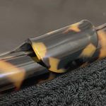 Vintage CHRISTIAN LIVINGSTON Black Crochet Tortoise Chain Clutch Shoulder Bag Photo 13