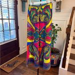 Flying Tomato  Orange and Purple Patterned Wide Leg Pull-On Palazzo Pants Photo 2