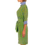 Gretchen Scott Breezy Blouson Sunshine Plaid Green Dress Size Small Photo 13