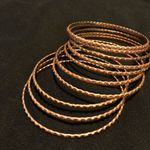 Glittery Gold Bangles Set | Bundle Photo 0