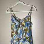 Faherty  dress Maxi Chaser floral Blue Boho Cottage Beach XS Tiered Boho Silk Photo 7