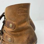 Sorel  Addington Lace‎ Up Waterproof Leather Moto Military Bootie size 9.5 Photo 6