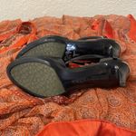 Calvin Klein Black Criss Cross Open Toe Gold Hardware Size 7 Photo 8