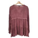 Rachel Zoe Embroidered Boho Peasant Mauve Medieval Princess LOTR Western Women M Photo 1