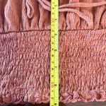 Billabong Terracotta Smocked Crop Top with tie front Photo 6