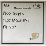 Free People  Intimately Free Black Turnt Body Suit Size Medium Photo 7