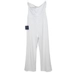 Lulus  Strapless White Jumpsuit NWT Size Large White Strapless Jumpsuit Flaws Photo 2