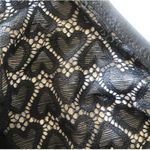 Free People Intimately Lingerie Bra Set Kelly Black Size XL Heart Lace Thong!!! Photo 3