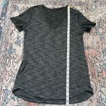 Lululemon What the Sport Short Sleeve V-Neck Tee Heathered Black & Grey Small Photo 10
