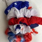 American Flag Tie Dye Hair Scrunchies 5 PC Set Photo 4