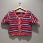 Princess Polly Colorful Short Sleeve Compassion Knit Cardigan Size XS/S Photo 1