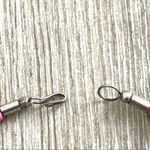 Silver tone pink beaded with carnelian 6 strand statement necklace Silver Photo 9