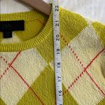 ZARA  Argyle Sweater Short Sleeve Womens Size Medium Photo 6