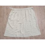 Ophelia Roe Linen Blend Skirt Plus 3X Beige Tan Khaki Midi Casual Career NEW Photo 3