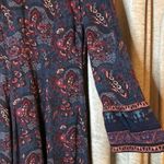 American Eagle  Maroon Paisley Long Sleeve Dress Photo 2