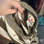 Vintage Code Nouveau Mock Neck Stripe Long Sleeve Crop Top Size Small Green Photo 1