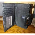 Nautica Womens Black RFID Protection Trifold Wallet With ID Window & Card Slots Photo 5