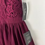 Lulus NWT Angel in Disguise Burgundy Lace Skater Dress Size Small S NEW T2140 Photo 3