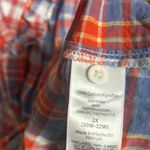 Terra & Sky  Blue And Red Plaid Top Size 2X Photo 7