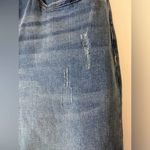 Seven7  Embroidered distressed frayed denim skirt size 14 Photo 7