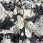 Sea New York Charcoal Cream Eyelet Dress Medium Gray Photo 5