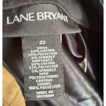 Lane Bryant  Womens Pencil Skirt Leather Look Faux Accent Black Size‎ 22 Photo 2