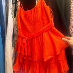 Selfie Leslie Red Tie-Knot Romper Photo 2