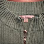 Vila Milano Green Sleeveless Quarter Zip Knit Top Photo 1