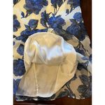 Anthropologie WHIT By  Blue And White Floral Print Silk Edie‎ Rose Dress Size L Photo 10