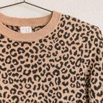A New Day Leopard Print Crewneck Pullover Sweater. Size Small Photo 0