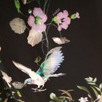 💕FUZZI💕 Navy Floral Sheath Dress 100% Viscose Crepe Large Photo 12