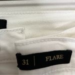 Juicy Couture  Blk Label Women’s Y2K White Flare Jean Velour Stripes Size 31 Photo 3