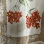 Alfred Dunner Cream and Green Blouse with Vintage Print Size XL Photo 2