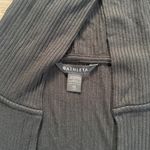 Athleta  Black Hooded Sweater Ribbed Cardigan Casual Loungewear XS Photo 3