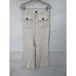 Free People  Boca Bell Trouser Pants Women 8 Ivory Granolagirl Indie Western Photo 1