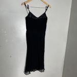 Cache  Black Silk Slip Dress Size 4 Photo 3