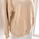 Juicy Couture Y2K  x Forever21 Rhinestone Tan Hoodie Small Sweatshirt 2000s Photo 2