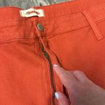 Madewell  Slim Emmett Wide-Leg Crop Pants Plus Size  37P NEW Orange/Rust Pockets Photo 2