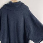 Pilcro Anthropologie Black Slouchy Cowl Neck Short Sleeve Sweater Poncho Style M Photo 4