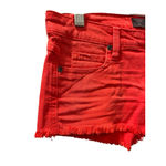 Franky B. NWT Low Rise Red/Pink Denim Jean Shorts Size 26 Cutoff Casual Summer Pink Photo 4