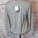 Tresics  luxe gray long sleeve top size large Photo 2