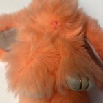 Faux Fur Coral Bunny Bag Charm Orange Photo 1