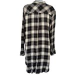 Rails  Black White Plaid Button Down Long Sleeve Bianca Soft Shirt Dress size M Photo 2