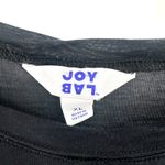 Joy Lab Size XL Shirt Black Short Sleeve‎ Round Neck Vented Back Casual Summer Photo 3