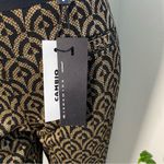 CAMBIO Faith patterned lurex trousers‎ Patterned Black and Gold Women's Pants S2 Size 2 Photo 4