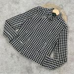 Lauren Ralph Lauren Women’s Lambswool Houndstooth Jacket Longsleeve Classic M Black Size M Photo 0