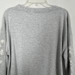 Skies Are Blue Embroidered Pullover Gray Sweater Size Medium Photo 6